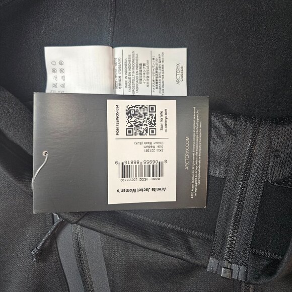 Arc’teryx Arenite Women’s Medium Soft Shell Jacket — Black, Fleece-Lined, Zip-Up - Picture 8 of 8